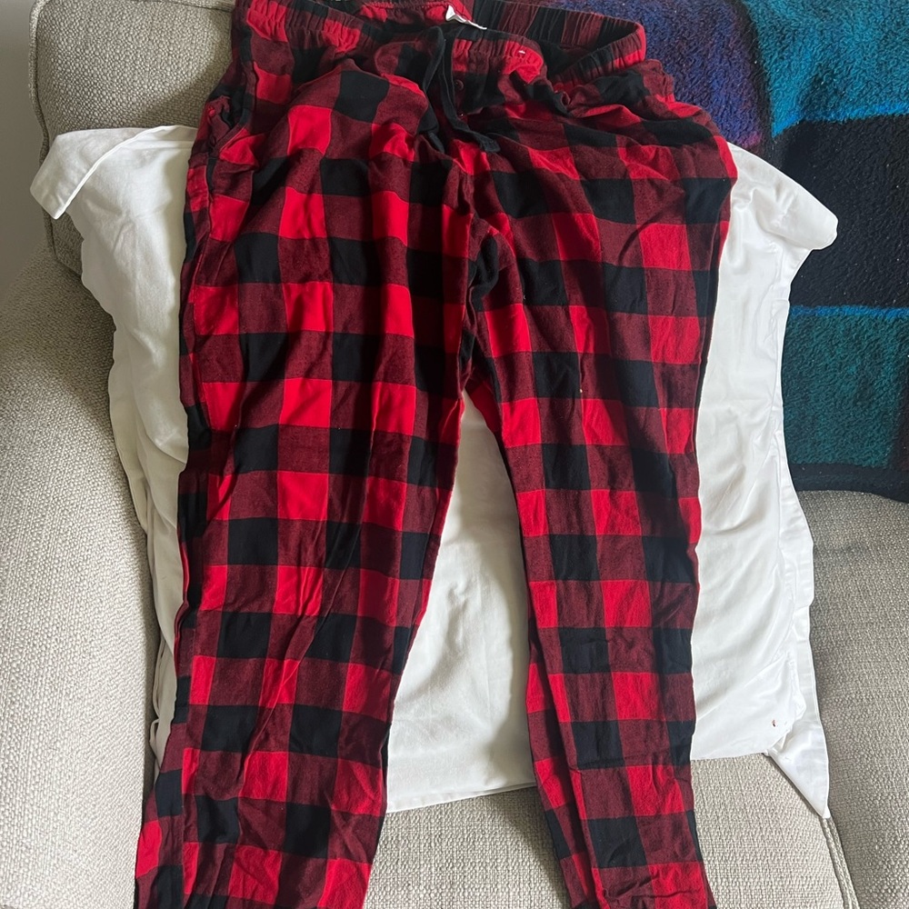 Stars Above Red and Black Checkered Joggers